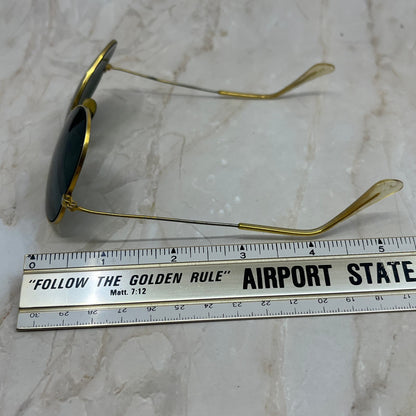 Retro Men’s Gold Tone Aviator Sunglasses Eyeglasses Frames TD7-G5-4