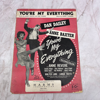 You're My Everything Mort Dixon Joe Young Harry Warren Antique Sheet Music Ti5