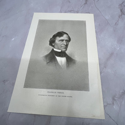 President Franklin Pierce Portrait Antique Engraving 6x9" Art Print V22