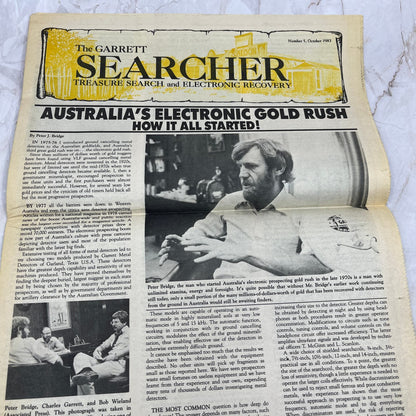 1983 Oct The Garrett Searcher Newsletter Treasure Search Electronic Recovery M11
