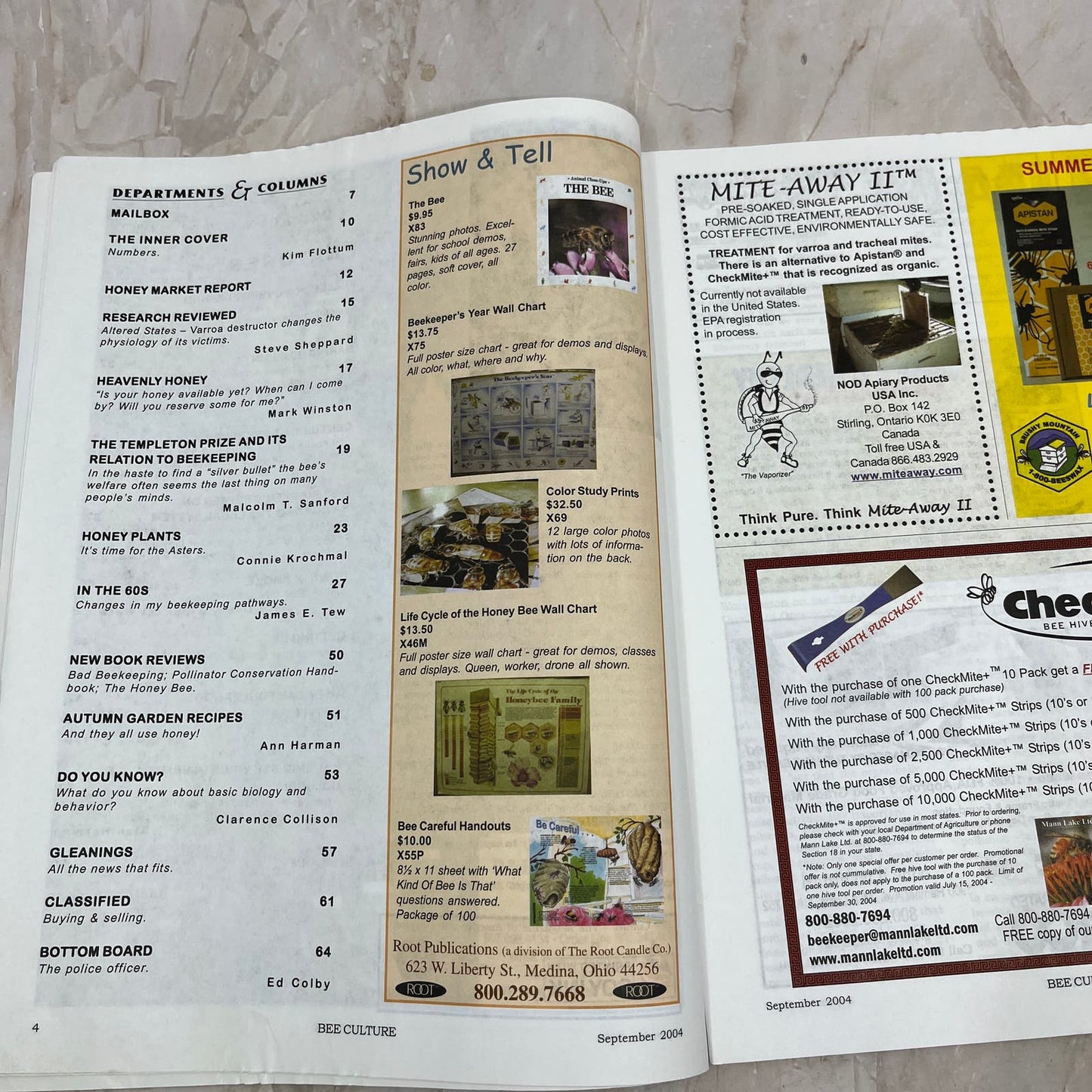 2004 Sep - Bee Culture Magazine - Bees Beekeeping Honey M9