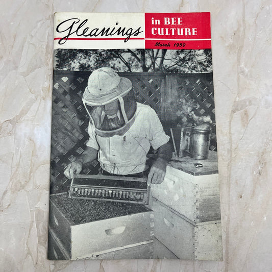 1959 Mar Gleanings in Bee Culture Beekeeping Magazine A.I. Root Co Medina OH TD5