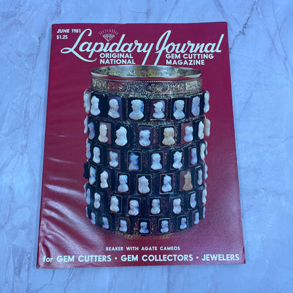 Beaker With Agate Cameos - Lapidary Journal Magazine - Jun 1981 M25