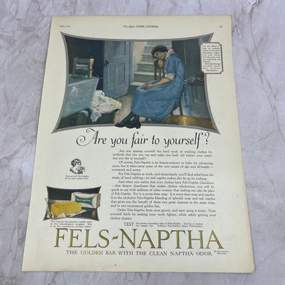 Fels-Naptha Soap - Are You Fair to Yourself? 1924 Magazine Ad FL6-11