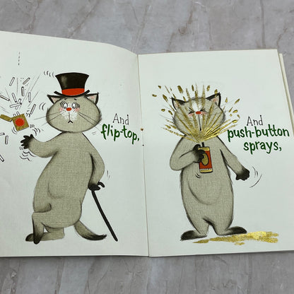 Vintage Greeting Card Mother's Day Anthropomorphic Cats Hallmark TG9-E2