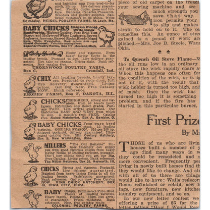 Cream Separator Giveaway Puzzle Topeka KS 1923 Magazine Ad Clip AE1-2