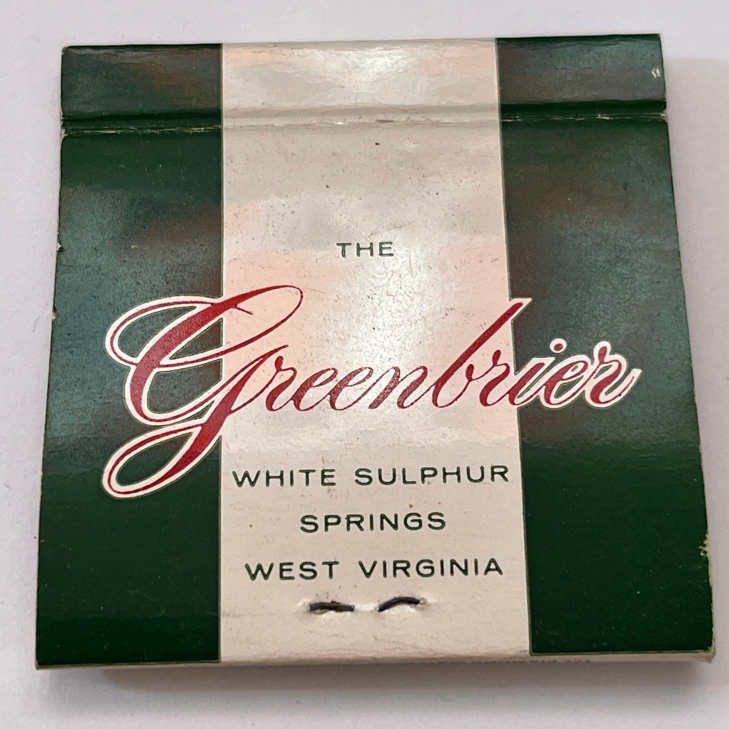 The Greenbrier White Sulphur Springs West Virginia Matchbook Cover TB8-MB3-3