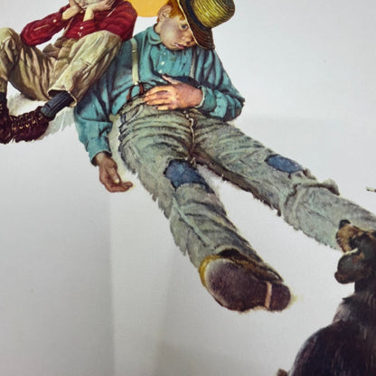 Norman Rockwell Me and My Pal Vintage Art Print 10x12 FL6-3