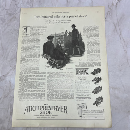 The Arch Preserver Shoe Shelby Shoe Co Portsmouth OH 1924 Magazine Ad FL6-11