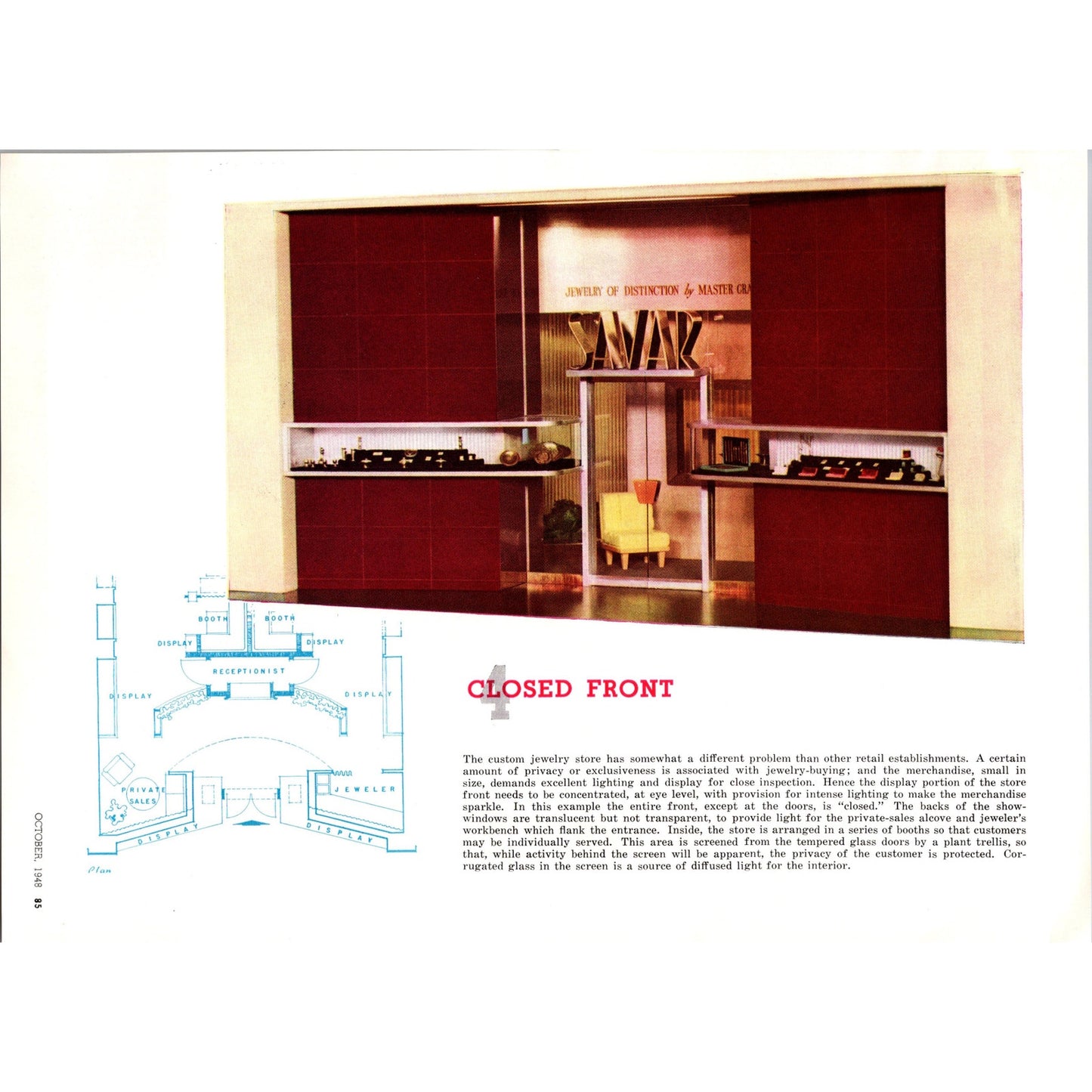 12 Store Modernizations Exhibit of Stores by E.A. Lundberg 1948 Article B8