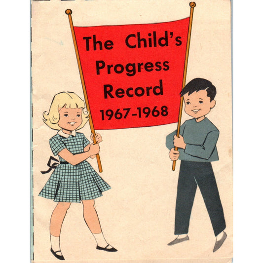 1968 Kindergarten Child's Progress Report St. Boniface Nicholas Franke AB9