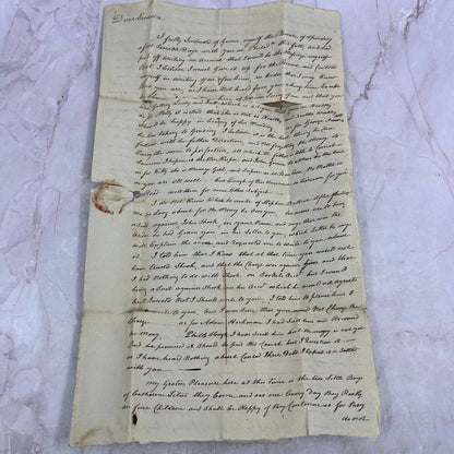 1807 Handwritten Letter Abraham Bachman Lawrence Seckel Philadelphia PA TJ5-E2