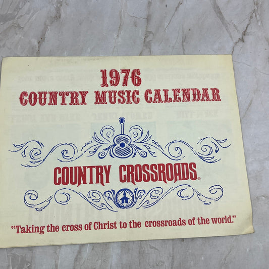 1976 Country Crossroads Country Music Calendar Southern Baptist Commission AE5