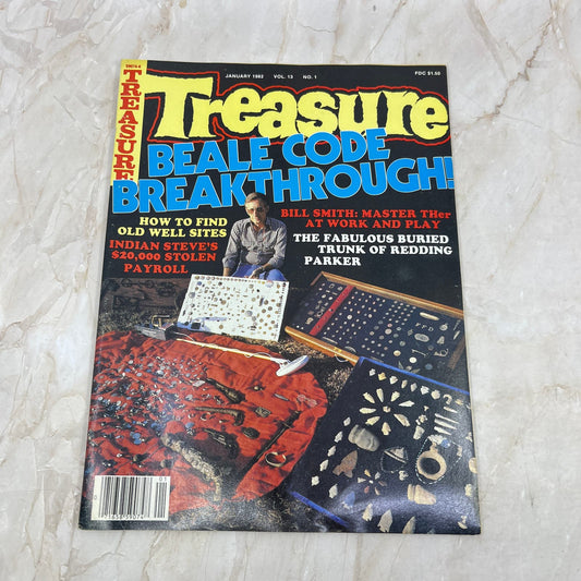 1982 Jan - Treasure Magazine - Treasure Hunting Metal Detecting Gold Coins M10