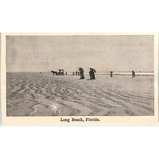 Long Beach Florida 1901 Engraving AF2-O2