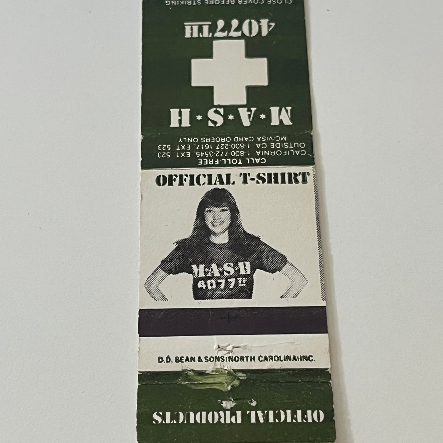 MASH TV Show Official Products Vintage Matchbook Cover TB6-MB2-5