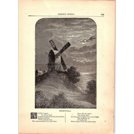 Nightfall - W.W. Ellsworth 1884 Poem TA5-CJ-5