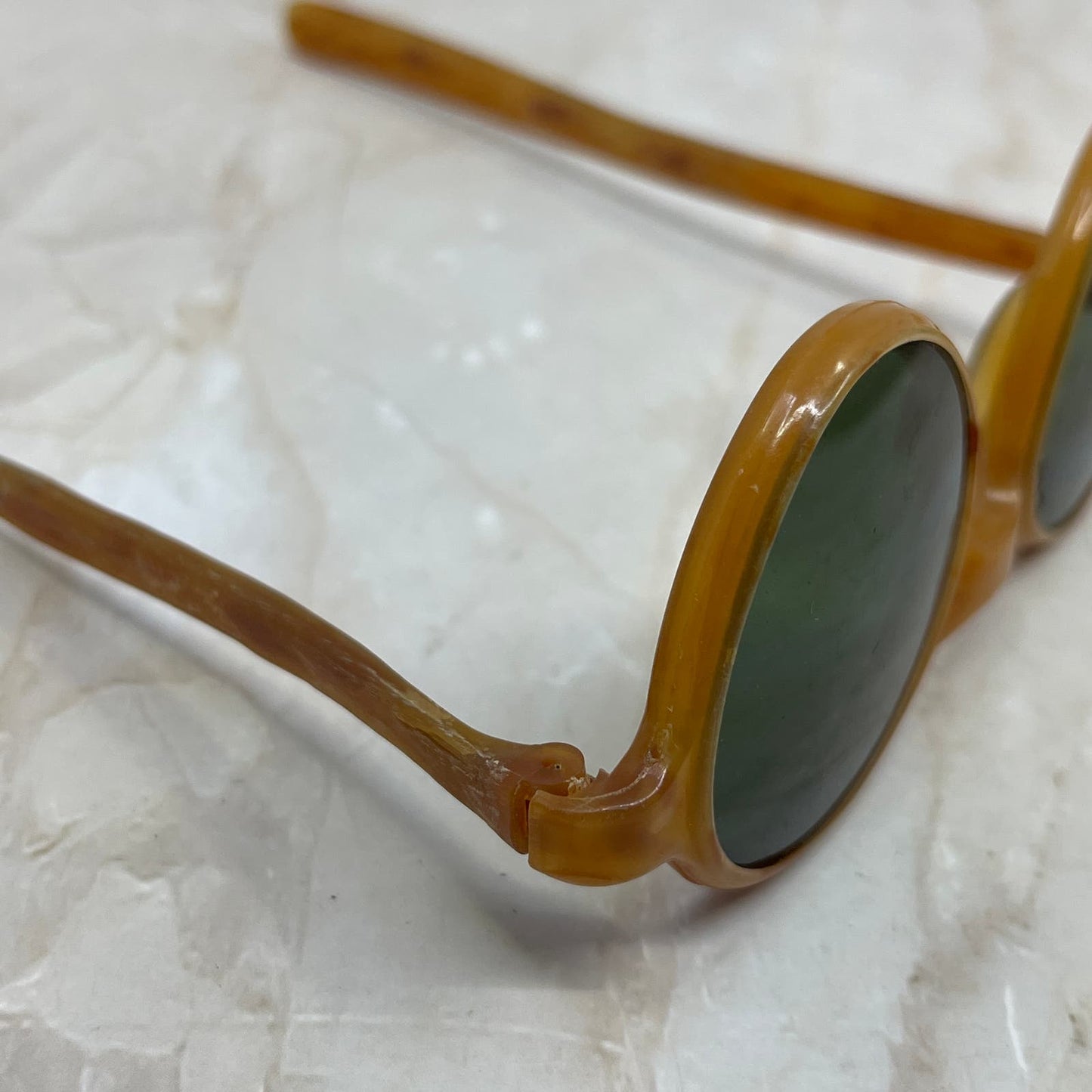 Vintage Orange Long Arm Acrylic Sunglasses Eyeglasses Frames TE9-G3-2