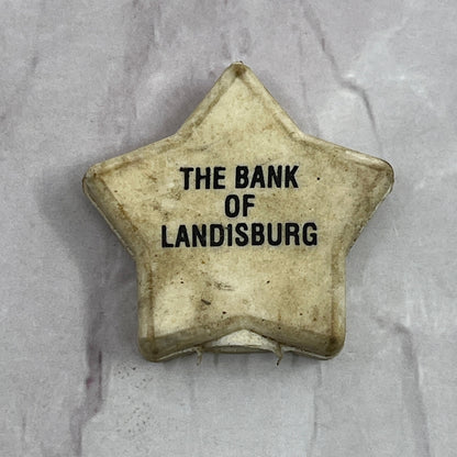 Vintage The Bank of Landisburg Pencil Topper Star Eraser Advertising SB7