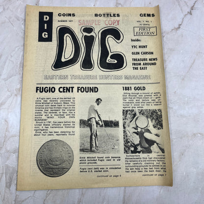 1977 Summer - DIG Eastern Treasure Hunters Magazine - First Issue M18