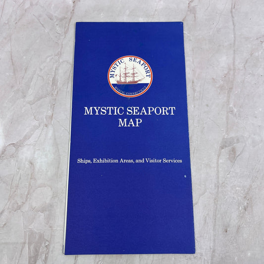 c1980 Mystic CT Seaport Fold Out Map TH9-TM2