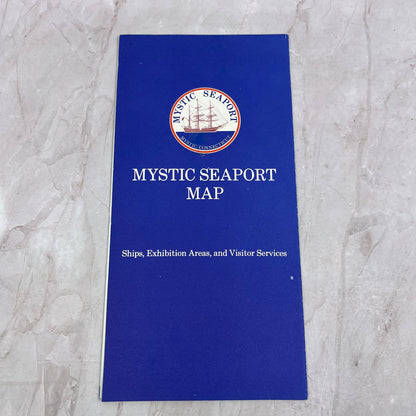 c1980 Mystic CT Seaport Fold Out Map L3-6
