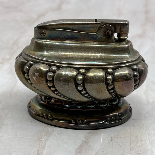 Vintage Chrome Ronson Crown Table Lighter TL15