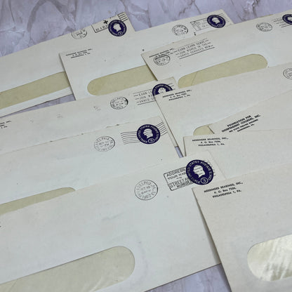 1950s Huge Lot of Philadelphia Iron Works PA Postal Cover Envelopes TG7-EB1