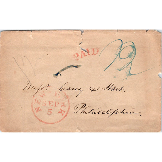 c1972 Postal Cover Envelope New York to Carey Hart Philadelphia D21