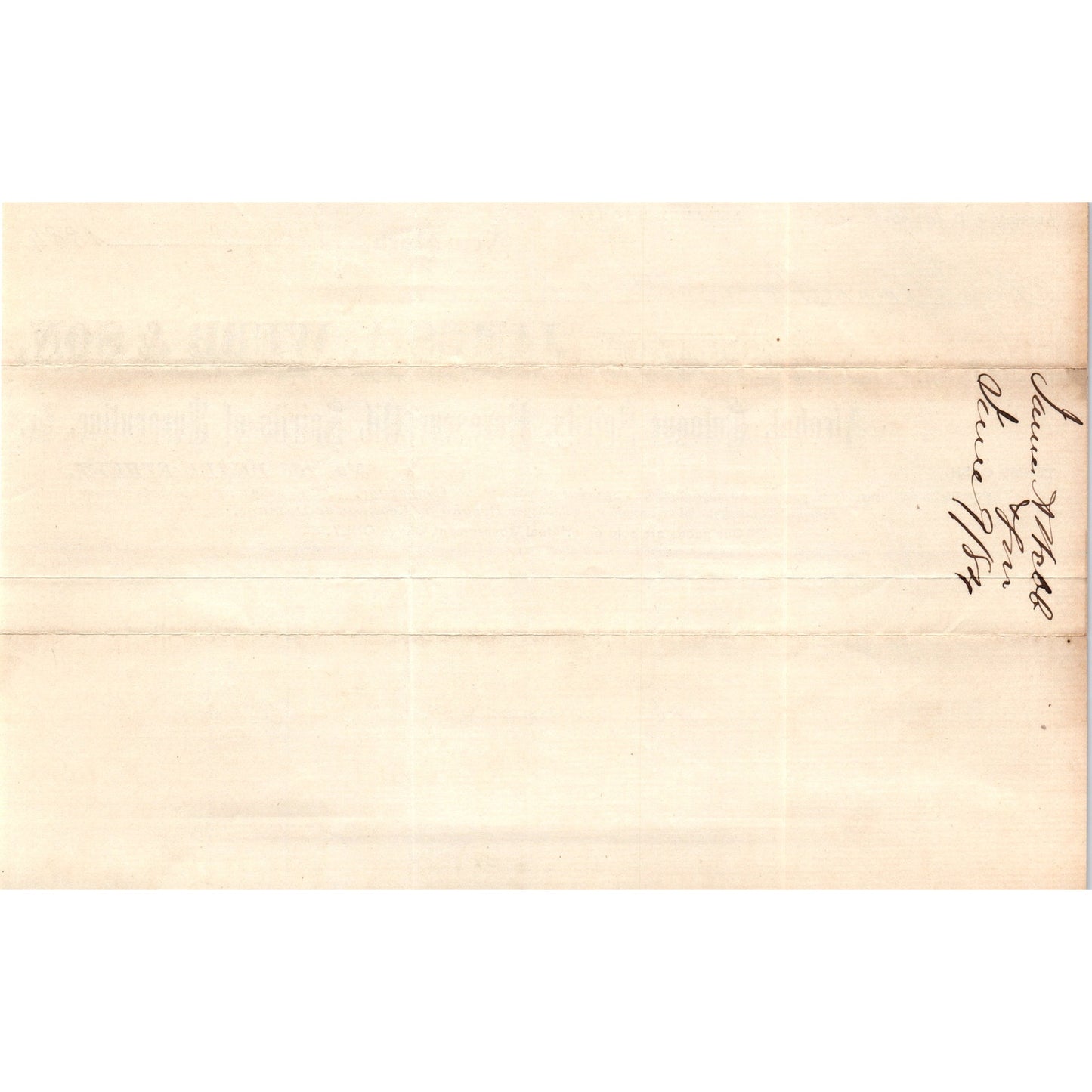 1884 James A. Webb & Son Spirits Pearl St. NY Receipt Letterhead D24