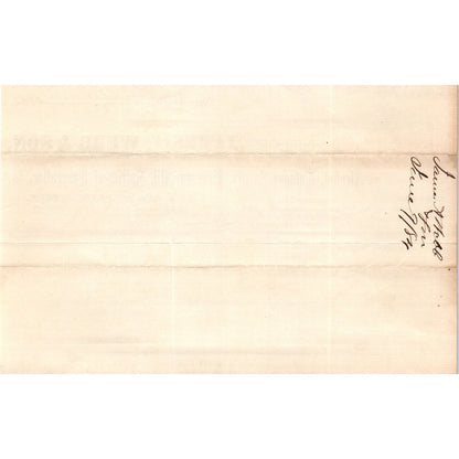 1884 James A. Webb & Son Spirits Pearl St. NY Receipt Letterhead D24