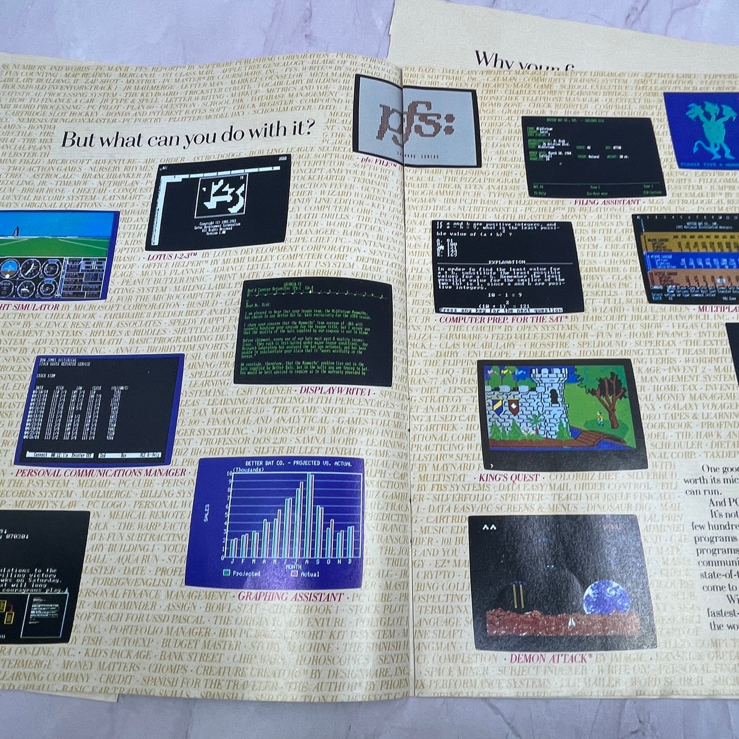 IBM Jr PC 6 Page Ad Catalog Home Computer 1984 Ad AF8-6