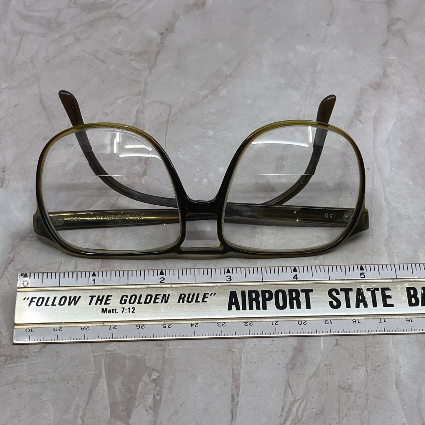 Retro American Optical 150 Acrylic Aviator Sunglasses Eyeglasses Frame TG7-G3-10