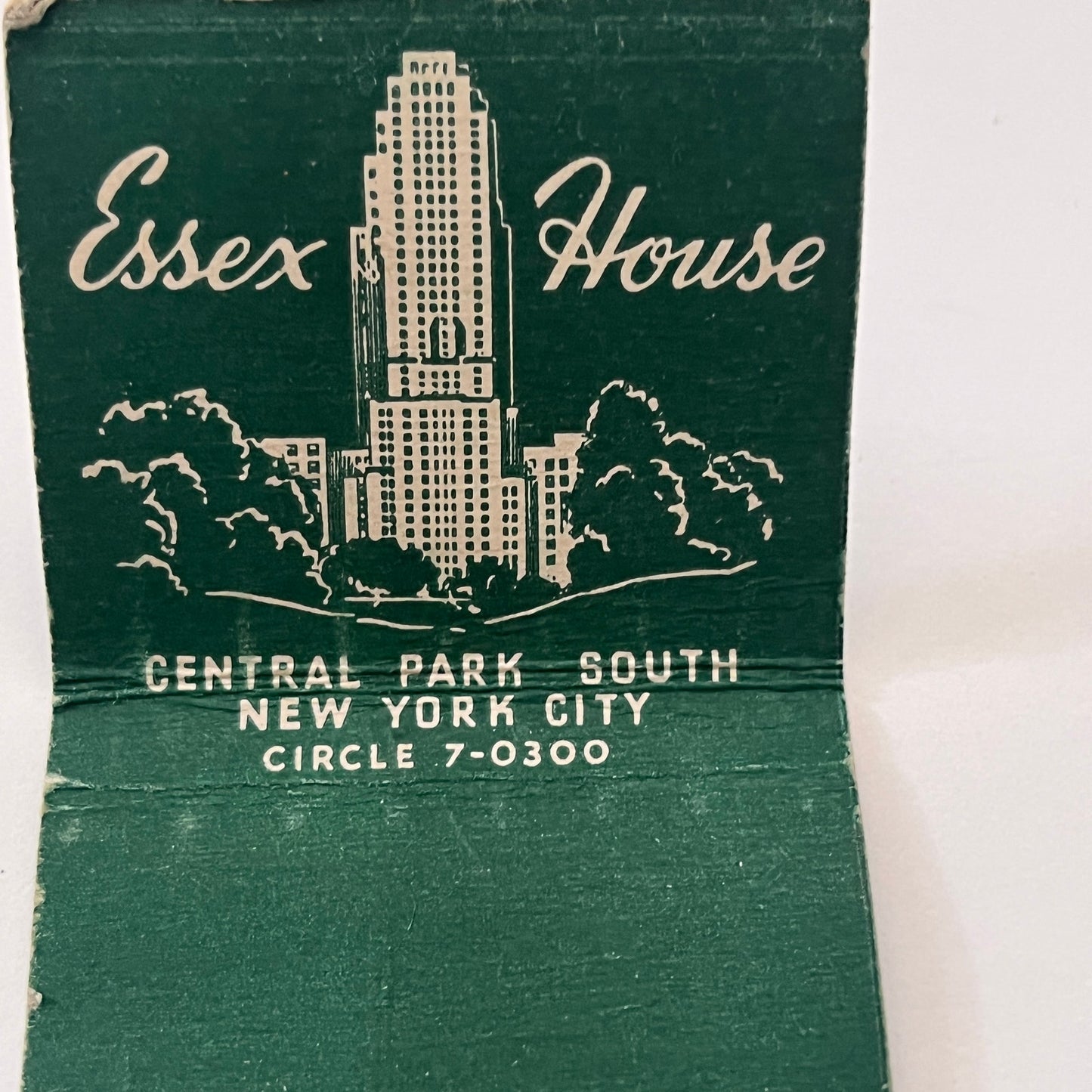 Essex House Casino on the Park New York City Vintage Matchbook Cover MM3-5