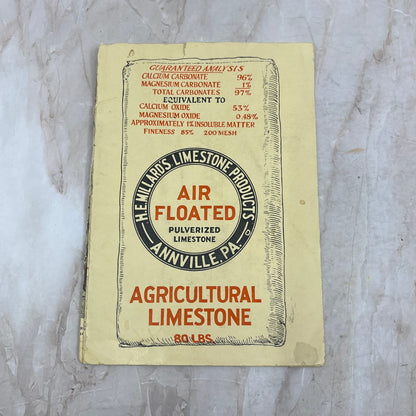 c1920 H.E. Millard's Limestone Products Fold Out Brochure Annville PA TI8-S6