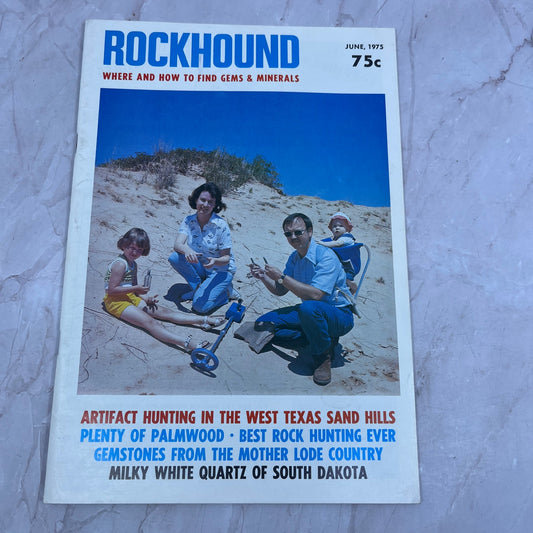 Texas Sand Hills Artifacts SD White Quartz - Rockhound Magazine - June 1975 M24