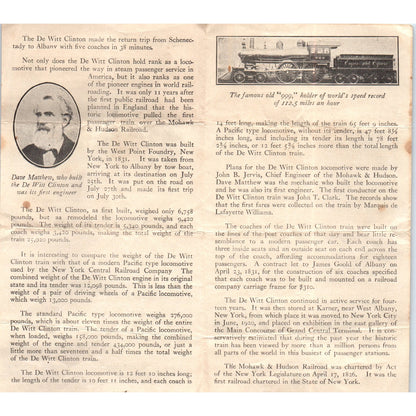 1921 Chicago Pageant of Progress New York Central Line Exhibit Leaflet AD8-R3