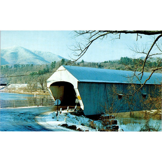 Covered Bridge Windsor VT Vintage Covered Bridge Postcard PD6