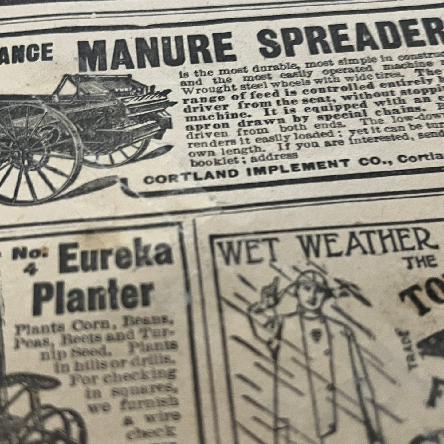 Smith Manure Spreader Co Endless Manure Spreader Chicago 1905 Magazine Ad FL6-11