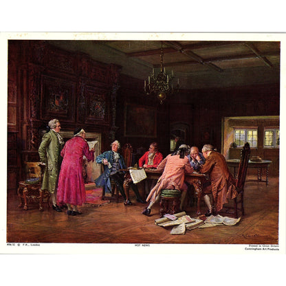 Margaret Dovaston Searching The Deed Vintage Art Print 7x10 V6