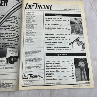 1985 Aug - Lost Treasure Magazine - Treasure Hunting Gold Prospecting M15