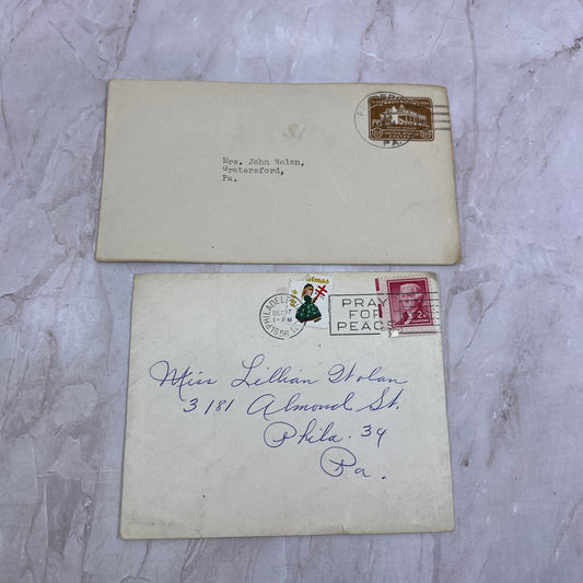 1950s Lot John & Lillian Nolan Graterford Philadelphia PA Envelopes TI5-E-11