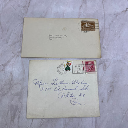 1950s Lot John & Lillian Nolan Graterford Philadelphia PA Envelopes L4-4-11