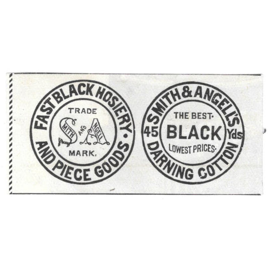 Smith & Angell's Darning Cotton c1890 Victorian Ad AE8-CH11