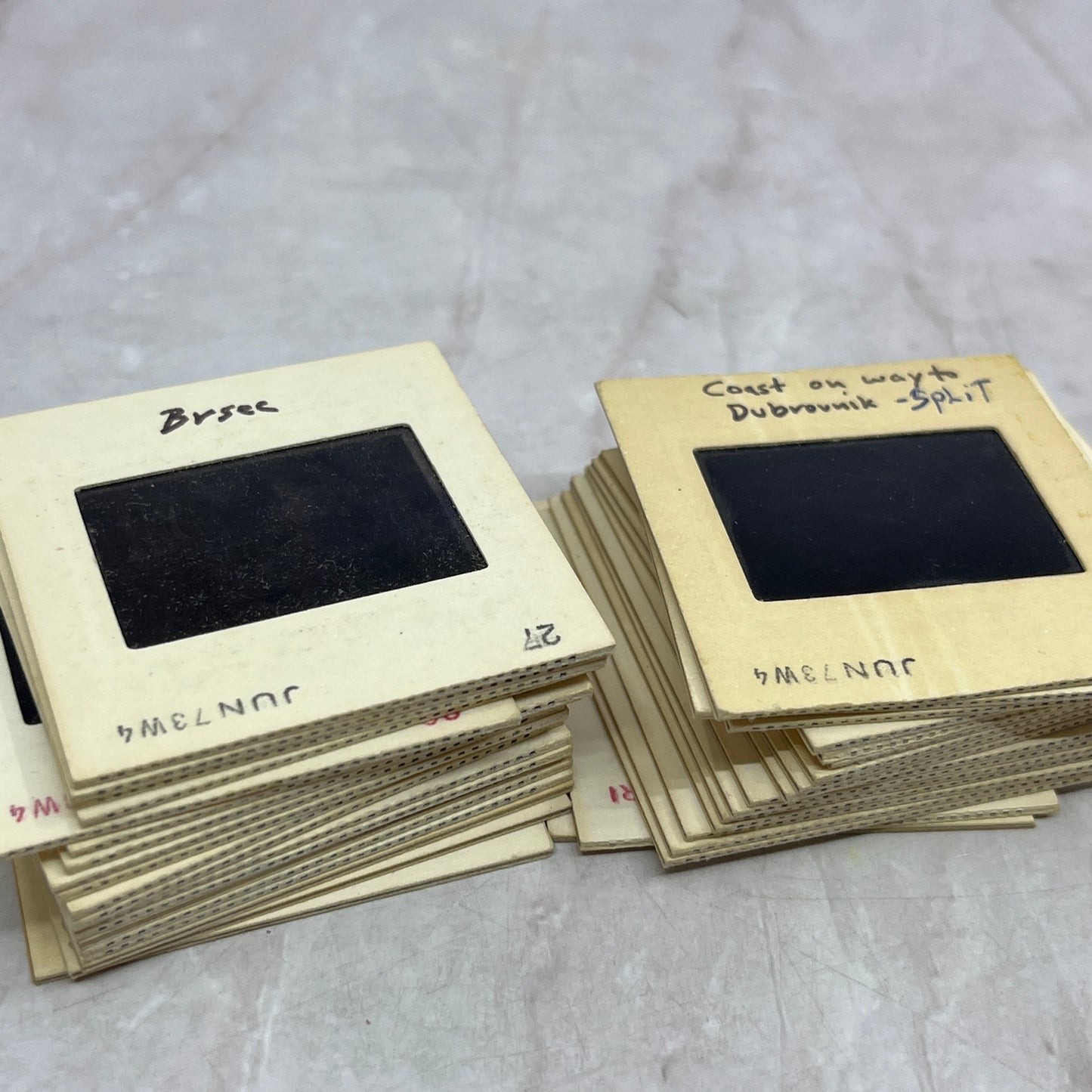 1970s Huge Lot of 35 Slides Croatia Travel Dubrovnik Brseč Opatija Rijecka TJ5