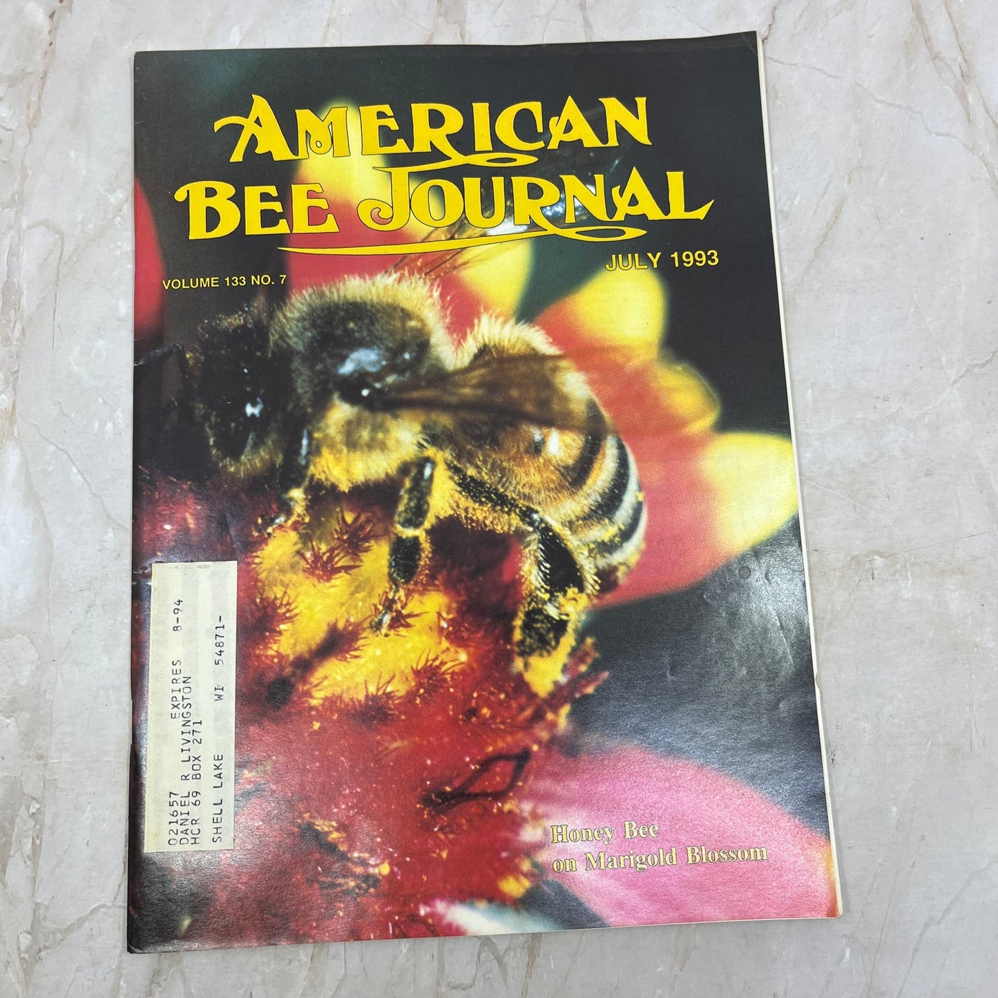 1993 July - American Bee Journal Magazine - Bees Beekeeping Honey M9