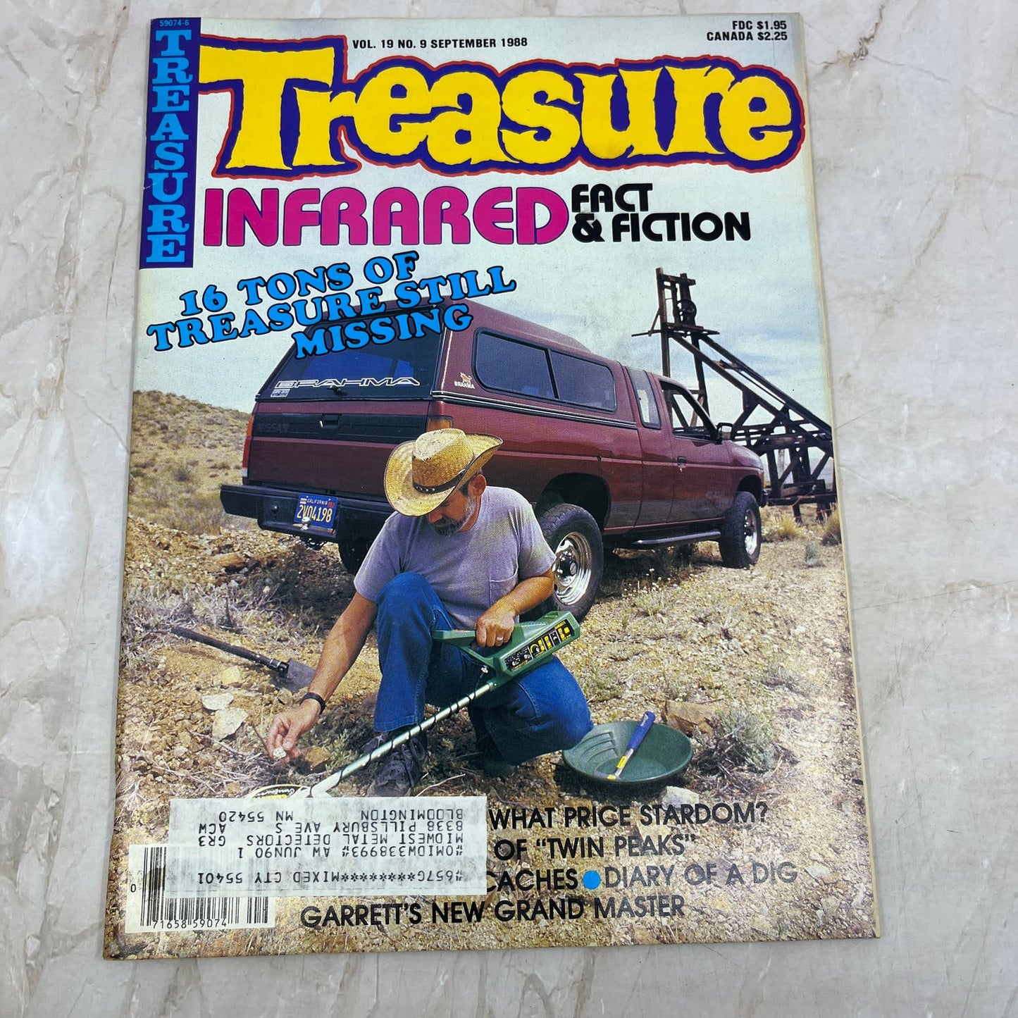 1988 Sept - Treasure Magazine - Treasure Hunting Prospecting Metal Detector M16