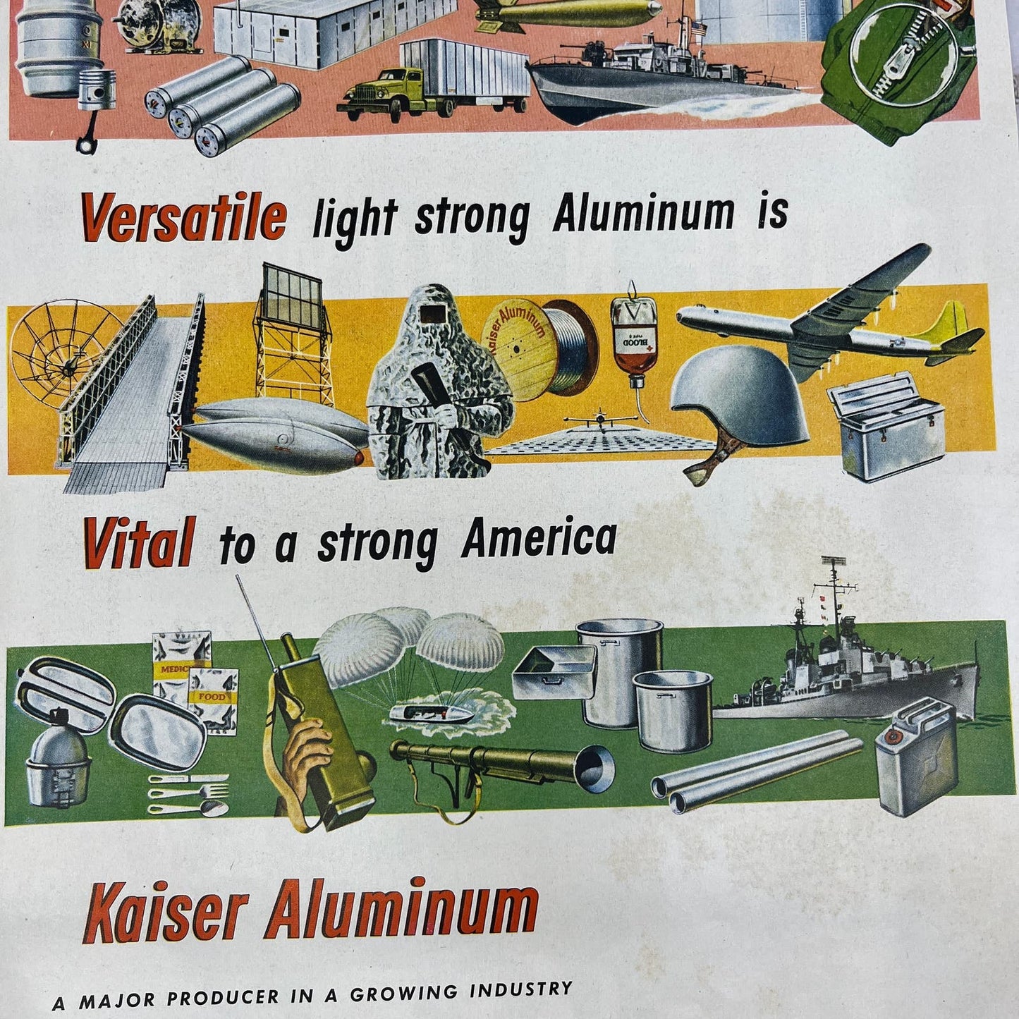 Kaiser Aluminum & Chemical Corporation Oakland CA 1951 Magazine Ad FL6-10