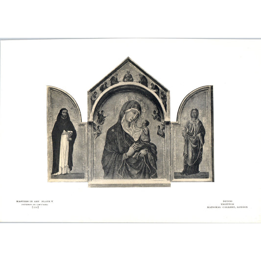 Triptych - Duccio 1908 Victorian Art Print AB8-MA13
