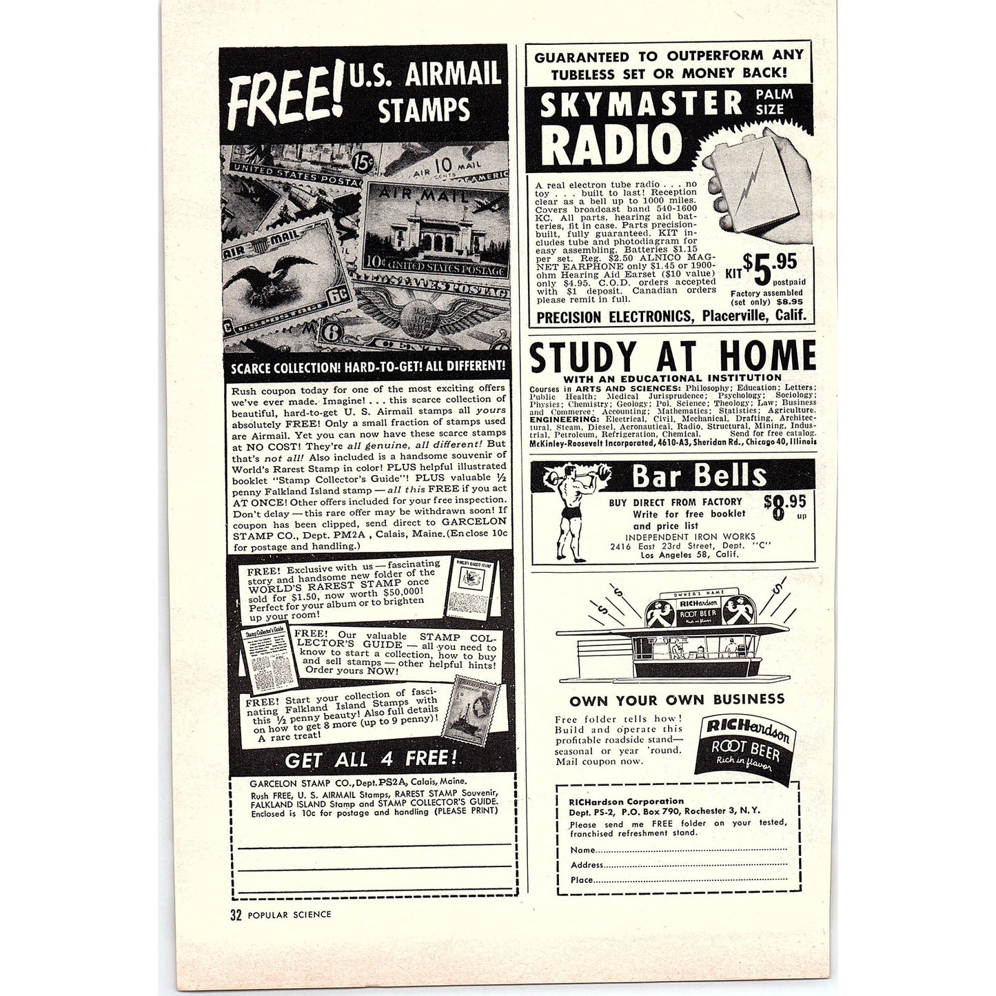 Electrical Appliance Repairing Christy Trades School Chicago 1955 Ad AG1-6